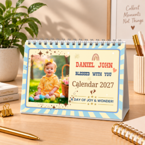 Personalized desktop calendar – baby calendar template