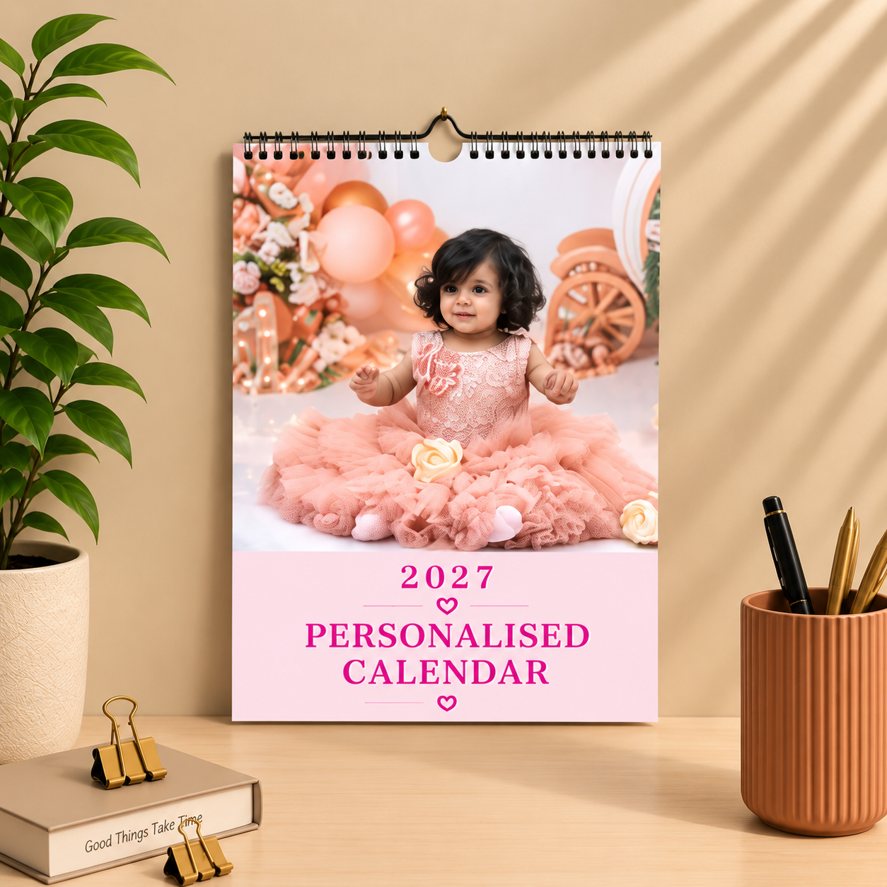 Personalized wall calendar – calendar template