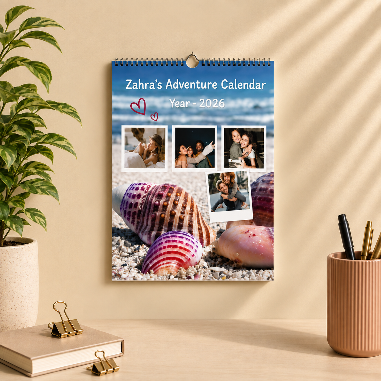 Personalized wall calendar – children's calendar